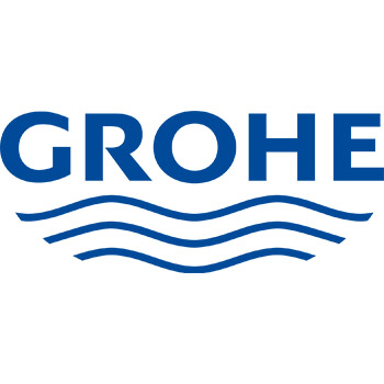 "Logo de Grohe, símbolo de innovación y excelencia en grifería y soluciones para baños."