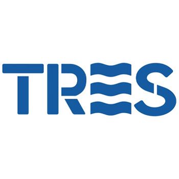 "Logo de Tres, símbolo de calidad y elegancia en productos de grifería."