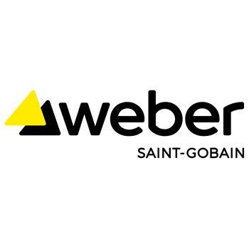 "Logo de Weber, colaborador estratégico de TEJERAMA en soluciones innovadoras para construcción y revestimiento."